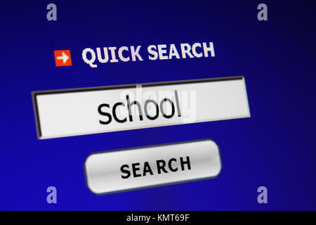 Apprendre en ligne. Banque D'Images