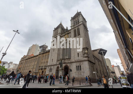 Basilica de Nossa Senhora da Assuncao, Mosteiro de São Bento (Monastère de saint Benoît), Colegio de Sao Bento, Sao Paulo, Brésil Banque D'Images