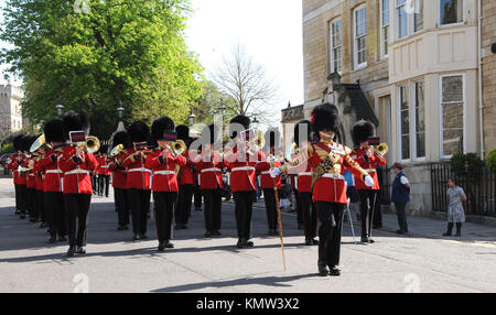 Une vue générale de l'atmosphère de la relève de la garde au château de Windsor le 7 avril 2011 à Windsor, près de Londres, Angleterre. Photo de Barry King/Alamy Stock Photo Banque D'Images