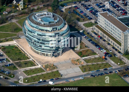 Office Tower Heise siège à Hanovre en forme sphérique, Heise Medien GmbH & Co KG, Heise Media Service GmbH & Co KG, architecture particulière, Hano Banque D'Images