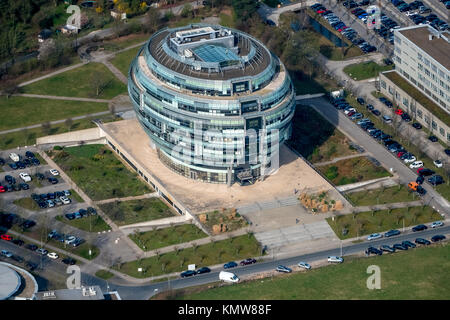 Office Tower Heise siège à Hanovre en forme sphérique, Heise Medien GmbH & Co KG, Heise Media Service GmbH & Co KG, architecture particulière, Hano Banque D'Images