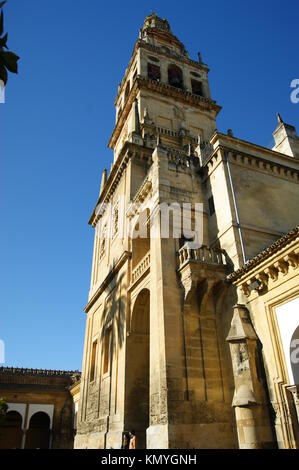 La tour sur la Mesquita de Cordoba, Espagne Banque D'Images