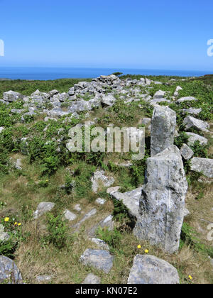 Château Chun Chun, Downs Nature Reserve, North Cornwall, England, UK dans Junef Banque D'Images