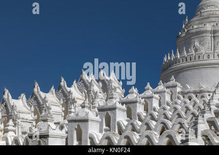 Mingun, la Pagode Hsinbyume, Mandalay, Myanmar, en Asie Banque D'Images
