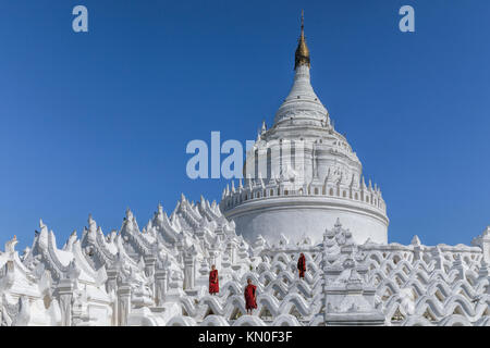 Mingun, la Pagode Hsinbyume, Mandalay, Myanmar, en Asie Banque D'Images