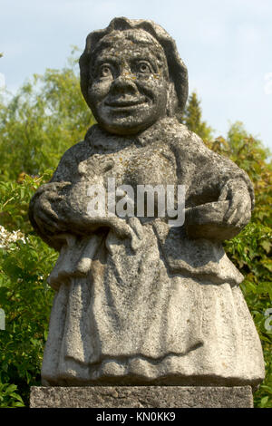 République tchèque, Nove Mesto nad Metuji (Neustadt an der Mettau), Statue de Matthias Bernhard Braun dans le parc du château Banque D'Images