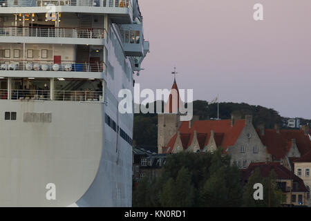 Le navire de croisière Magellan arrive à Aalborg Banque D'Images