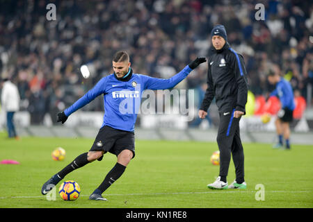 Turin, Italie . 09Th Dec, 2017. Mauro Icardi (Internazionale FC),au cours de la serie d'un match de football entre la Juventus et le FC Internazionale Milano de Allianz Stadium le 09 décembre 2017 à Turin, Italie. Crédit : Antonio Polia/Alamy Live News Banque D'Images