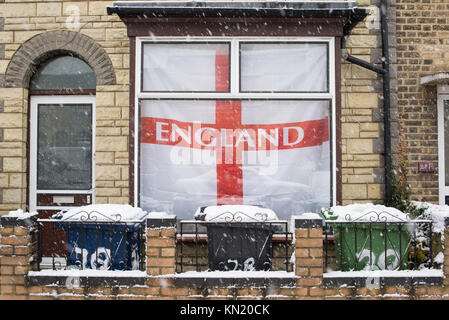 Cambridge, UK. Déc 10, 2017. Météo France : la neige lourde à Cambridge, Angleterre, Royaume-Uni. Credit : Nicola Ferrari/Alamy Live News Banque D'Images