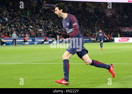 Paris, France. 9Th Mar, 2017. Javier Pastore au cours de la Ligue 1 match de foot entre Paris Saint Germain (PSG) et Lille (LOSC) au Parc des Princes. Credit : SOPA/ZUMA/Alamy Fil Live News Banque D'Images