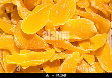 Tranches de gingembre en arrière-plan Banque D'Images