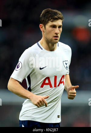 Tottenham Hotspur's Ben Davies au cours de la Premier League match au stade de Wembley, Londres. ASSOCIATION DE PRESSE Photo. Photo date : Samedi 9 décembre 2017. Voir l'ACTIVITÉ DE SOCCER histoire Tottenham. Crédit photo doit se lire : Adam Davy/PA Wire. RESTRICTIONS : EDITORIAL N'utilisez que pas d'utilisation non autorisée avec l'audio, vidéo, données, listes de luminaire, club ou la Ligue de logos ou services 'live'. En ligne De-match utilisation limitée à 75 images, aucune émulation. Aucune utilisation de pari, de jeux ou d'un club ou la ligue/dvd publications. Banque D'Images