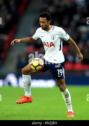 Mousa Dembele de Tottenham Hotspur lors du match de la Premier League au stade Wembley, Londres. APPUYEZ SUR ASSOCIATION photo. Date de la photo: Samedi 9 décembre 2017. Voir PA Story FOOTBALL Tottenham. Le crédit photo devrait se lire comme suit : Adam Davy/PA Wire. RESTRICTIONS : aucune utilisation avec des fichiers audio, vidéo, données, listes de présentoirs, logos de clubs/ligue ou services « en direct » non autorisés. Utilisation en ligne limitée à 75 images, pas d'émulation vidéo. Aucune utilisation dans les Paris, les jeux ou les publications de club/ligue/joueur unique. Banque D'Images