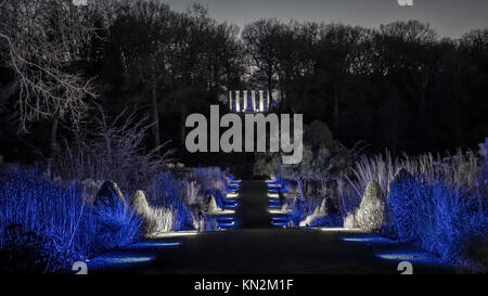 RHS Gardens - Glow Harlow Carr Illuminations Hiver Banque D'Images