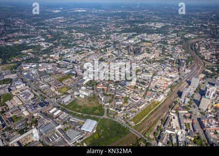 Green centre Essen, Berliner Platz, Limbecker Platz, le centre commercial de la CEE, en Rhénanie du Nord-Westphalie, Allemagne, vue aérienne, vue aérienne, photo aérienne Banque D'Images