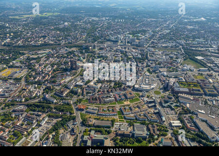 Green centre Essen, Berliner Platz, Limbecker Platz, le centre commercial de la CEE, en Rhénanie du Nord-Westphalie, Allemagne, vue aérienne, vue aérienne, photo aérienne Banque D'Images