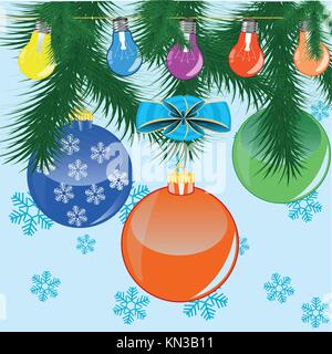 Vacances d'hiver du jouet Illustration de Vecteur