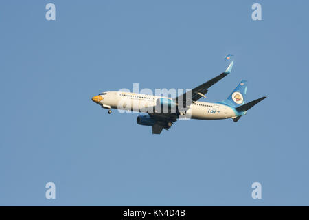 Chiang Mai , THAÏLANDE - circa 2007 : G-XLAI NokAir de Boeing 737-800. L'atterrissage à l'aéroport de Chiangmai de Bangkok l'aéroport Don Muang. Banque D'Images