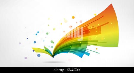 Résumé de l'élément courant colorés sur fond blanc Illustration de Vecteur