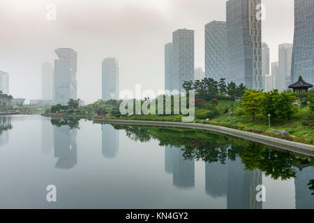 Songdo, Incheon, Seoul, Corée du Sud, ville d'Ail Banque D'Images