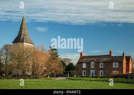 L'hiver en Bosham village de West Sussex, Angleterre. Banque D'Images