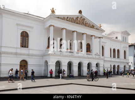 Théâtre National de Quito en Équateur, ou le Teatro Nacional Sucre, sur la Plaza del Teatro, Quito, Equateur, Amérique du Sud Banque D'Images