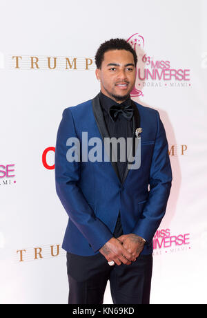 DORAL, FL - le 25 janvier : DeSean Jackson participe à la 63e Congrès annuel de défilé de Miss Univers au Trump Doral National le 25 janvier 2015 à Doral en Floride. People : DeSean Jackson Banque D'Images