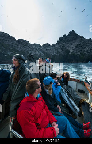 Little Skellig, Îles Skelling, comté de Kerry, Irlande, Europe Banque D'Images