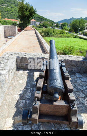 Vieille ville de Ston, avec des murs de fortification, Croatie Banque D'Images