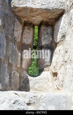 Vieille ville de Ston, avec des murs de fortification, Croatie Banque D'Images