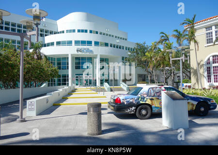 Siège de la police de Miami, Miami Beach, South Beach, en Floride. Banque D'Images