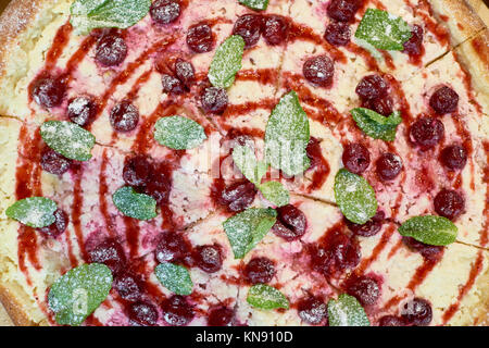 Fond de tarte aux baies faite à la maison Banque D'Images