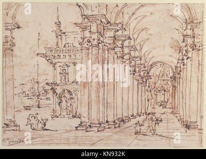 Architectural Capriccio - Colonnade voûtée d'un palais RENCONTRE 37.165.88 architectural Capriccio - Colonnade voûtée d'un Palais RENCONTRÉ 37.165.88 /338938 Banque D'Images