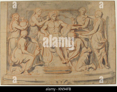 Apollo bain, assisté des nymphes de Thetis MET 65.125.1 337553 Banque D'Images