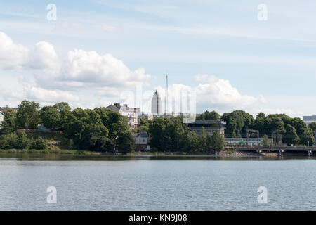 Toolonlahti Bay, une baie magnifique au cœur d'Helsinki, capitale de la Finlande. Banque D'Images