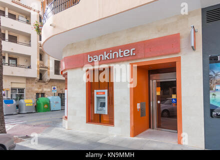 Banque Bankinter à Moraira, Espagne, Europe. Banque D'Images