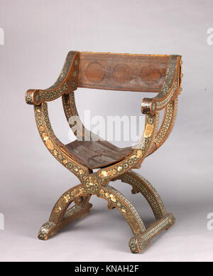 Ce fauteuil articulé aux hanches (sillón de cadera, jamuga) est un mobilier traditionnel, illustrant l'artisanat régional, le design, l'utilité et l'importance culturelle. Banque D'Images