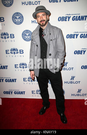 Photo Op Pour Hulu's 'Obey Giant' Featuring Guest : où : Los Angeles, California, United States Quand : 07 Nov 2017 Credit : FayesVision/WENN.com Banque D'Images