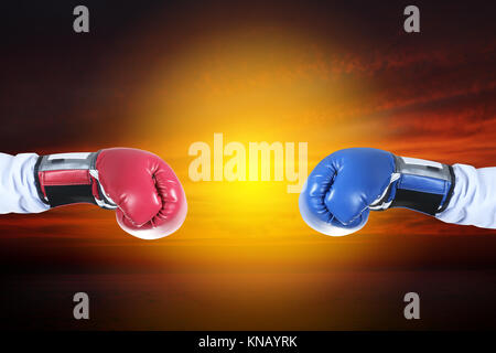 Woman Boxing Banque D'Images