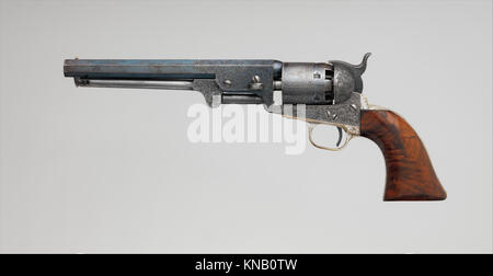 Modèle Colt 1851 Navy Revolver à percussion, le numéro de série 29705, avec étui et accessoires rencontré DP320424 35690 Banque D'Images