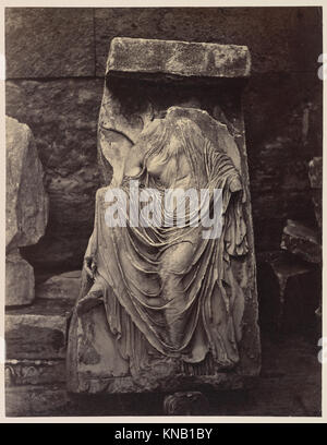 Fragment de la balustrade du Temple d'Athéna Nike, l'Acropole, Athènes a rencontré 285942 DP332589 Banque D'Images