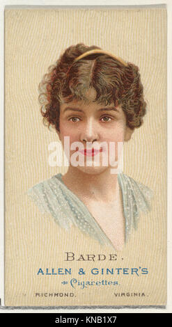 Barde, de beautés du monde, série 2 (N27) pour Allen & Ginter Cigarettes atteint 410069 DP838141 Banque D'Images