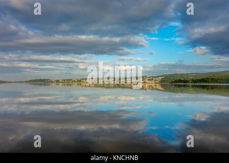 L'estuaire de Kent ; à la Grange à OverSands ; Matin ; d'Arnside, Cumbria, Royaume-Uni Banque D'Images