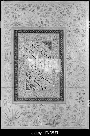 Derviche à la tête d'un ours , folio du Shah Jahan Album atteint 181877 451297 Banque D'Images