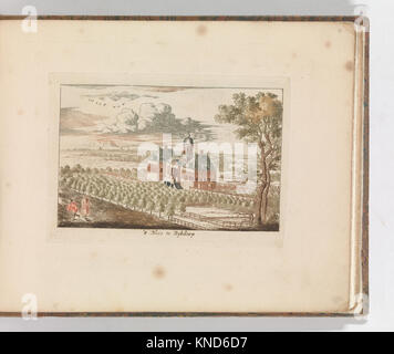 Représentation du domaine 'Ter Nood'. Partie d'une série de propriétés de pays et de palais de plaisir des pays-Bas publié par Carel Allard à la fin du dix-septième ou tout début du dix-huitième siècle. Banque D'Images