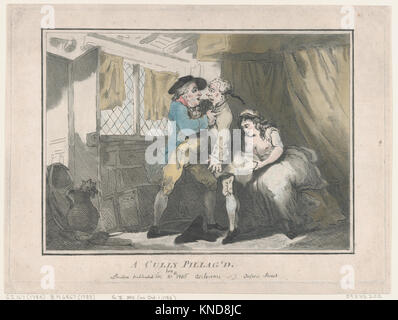 Un Cully Pillag avait rencontré DP871846 736569 Artiste : Thomas Rowlandson, britanniques, Londres 1757 ?1827 London, un Cully Pillag'd, le 30 octobre 1786, à la main, gravure, feuille : 10 3/4 ? 14 5/16 in. (27,3 ? 36,3 cm) Plaque : 10 1/16 ? 13 7/8 in. (25,5 ? 35,2 cm). Le Metropolitan Museum of Art, New York. Elisha Whittelsey la collecte, l'Elisha Whittelsey Fund, 1959 (59,533.202) Banque D'Images