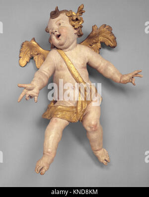 Angel a rencontré TC 17351 206288 Artiste : Christian Jorhan l'ancien, 1727 ?1804, Angel, milieu du 18ème siècle, Lindenwood, dorée et avec polychromie d'origine, hauteur : 15 1/2 po. (39,4 cm). Le Metropolitan Museum of Art, New York. La Lesley et Emma Sheafer Collection, Legs d'Emma A. Sheafer, 1973 (1974.356.799) Banque D'Images