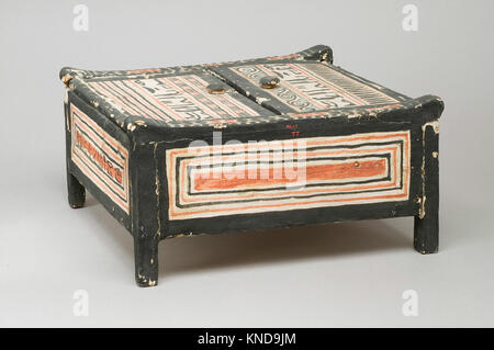 Boîte de cosmétiques de la tombe de Sennedjem rencontré 86.1.7 551116 RVB Banque D'Images