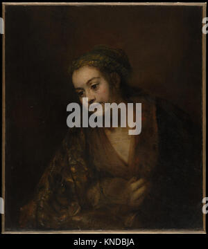 Hendrickje Stoffels (1626-1663) peinture de Rembrandt (Rembrandt van Rijn) (1606-1663) Banque D'Images