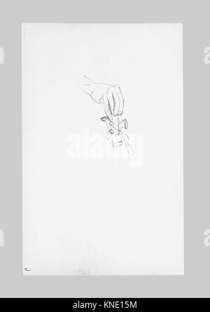 Main d'un danseur javanais (du Musée de danseurs javanais) s'est réuni 50,130.149j 1850 Artiste : John Singer Sargent, American, Florence 1856 ?1925 Londres, part d'un danseur javanais (du Musée de danseurs javanais), 1889, graphite sur papier vélin blanc cassé, 5 1/2 x 8 1/2 in. (14 x 21,6 cm). Le Metropolitan Museum of Art, New York. Don de Mme Francis Ormond, 1950 (50,130.149j) Banque D'Images
